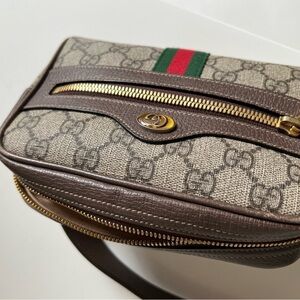 Gucci Beige and Brown Crossbody Bag